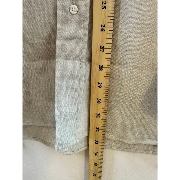 NWT Frank & Eileen McLoughlin Lagenlook Oversized Chore Shacket Natural Size M/L - Picture 11 of 11